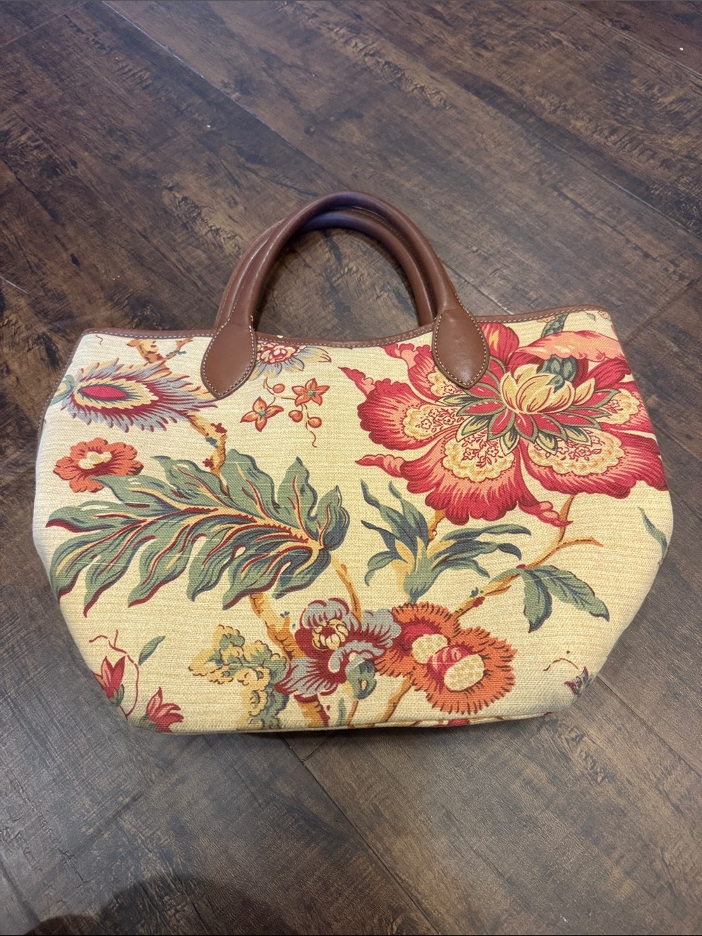 Talbots floral autumn colors purse - Picture 2 of 7